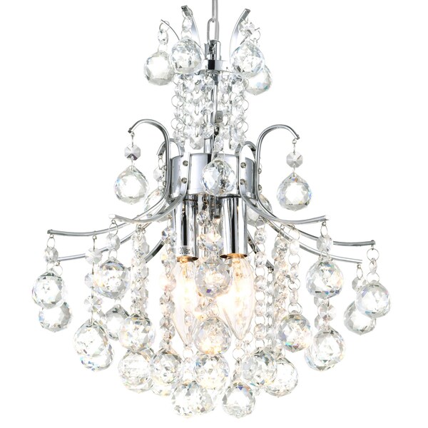 Princess 3 Light Mini Chandelier With Chrome Finish